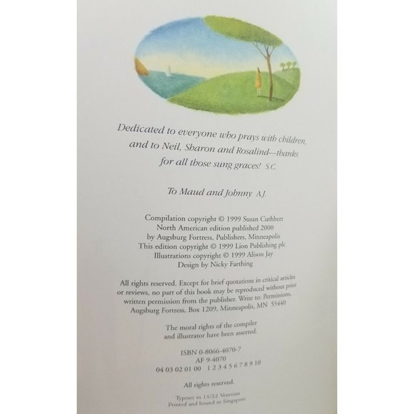 The Classic Treasury of Children's Prayers Hardcover Christian Faith Hope Love - Picture 7 of 11